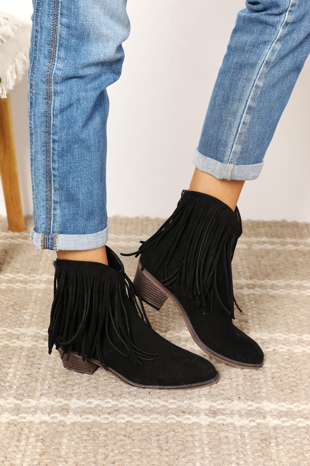 Women's Fringe Ankle Boots