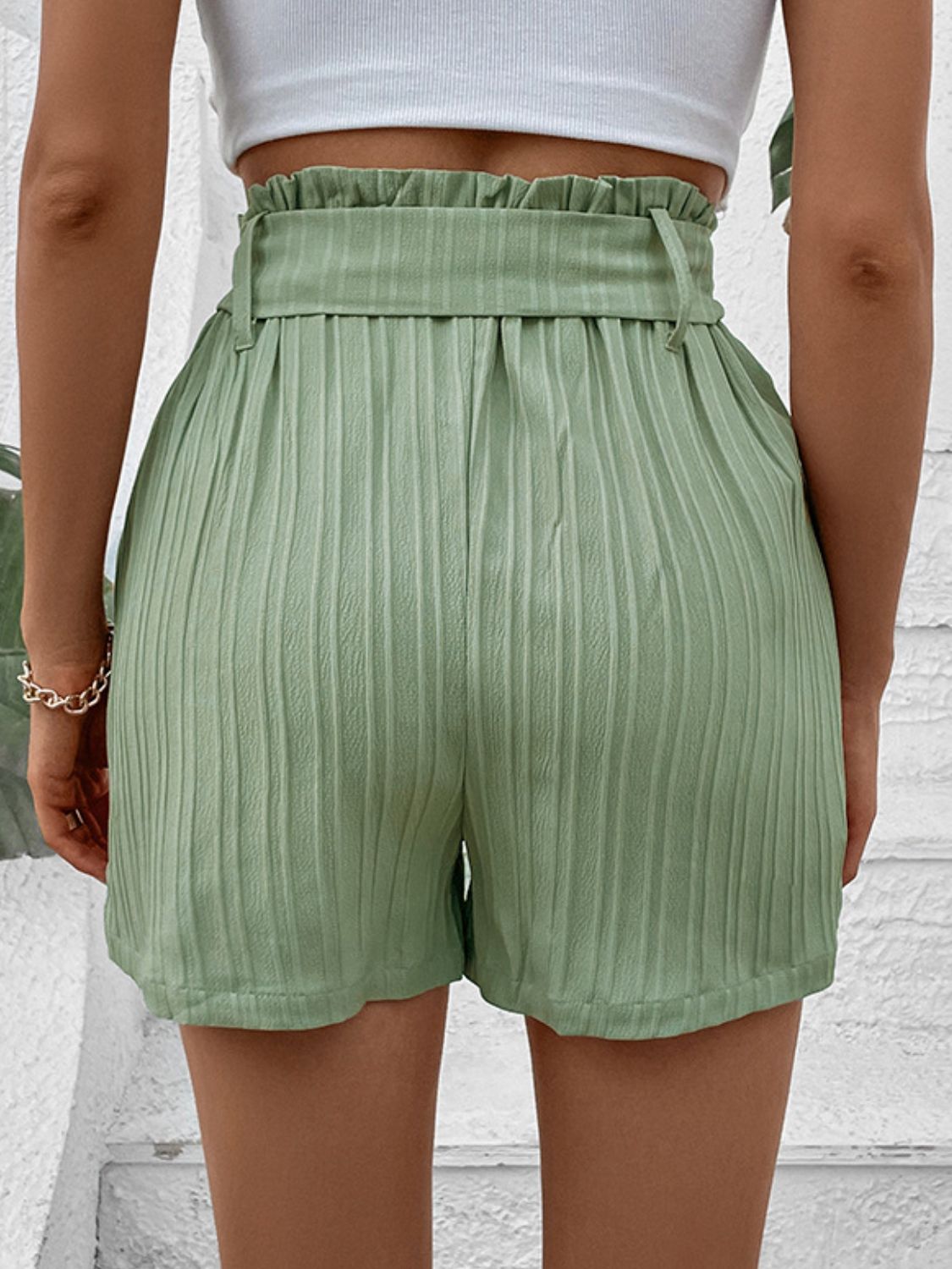 Belted Shorts with Pockets - Bella Blue Styles