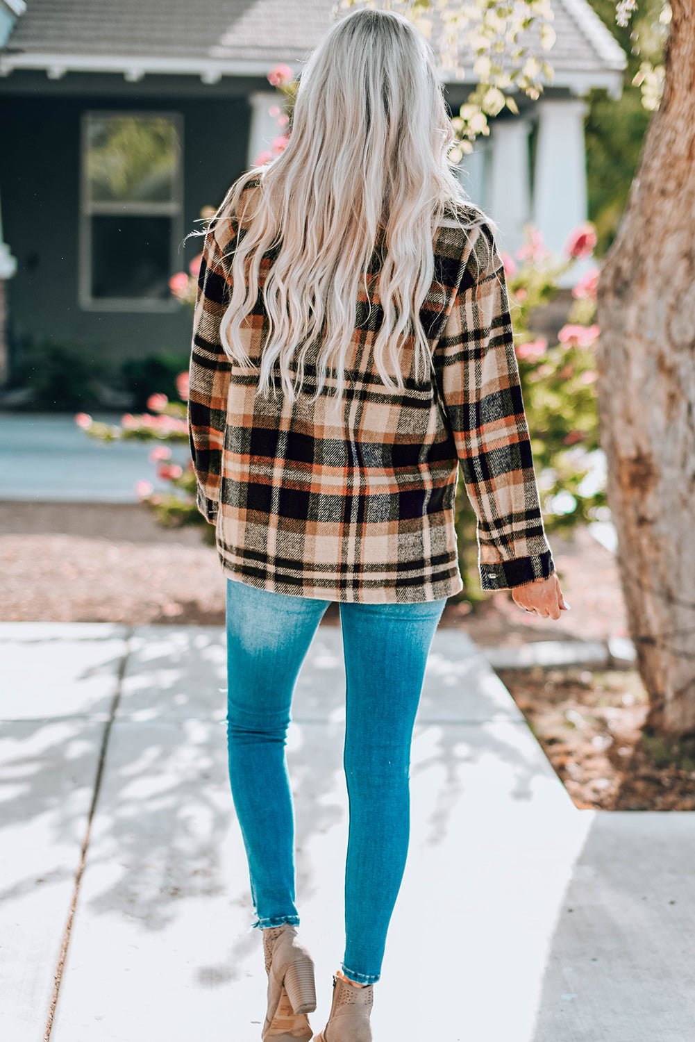 Bestie Plaid Shacket - Bella Blue Styles