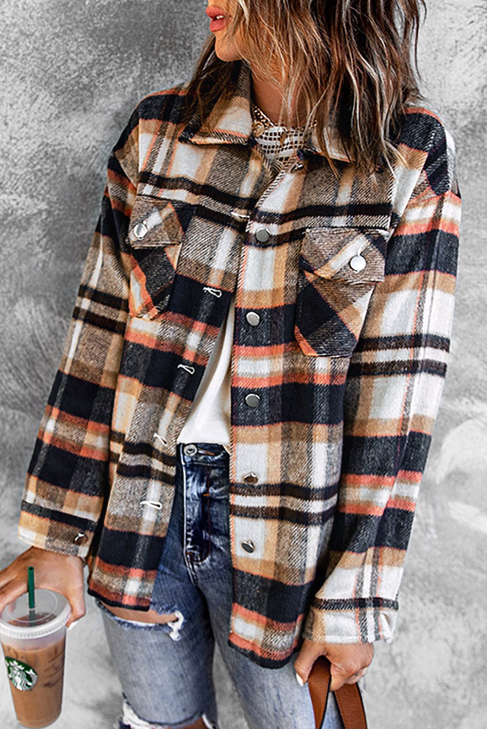 Bestie Plaid Shacket - Bella Blue Styles