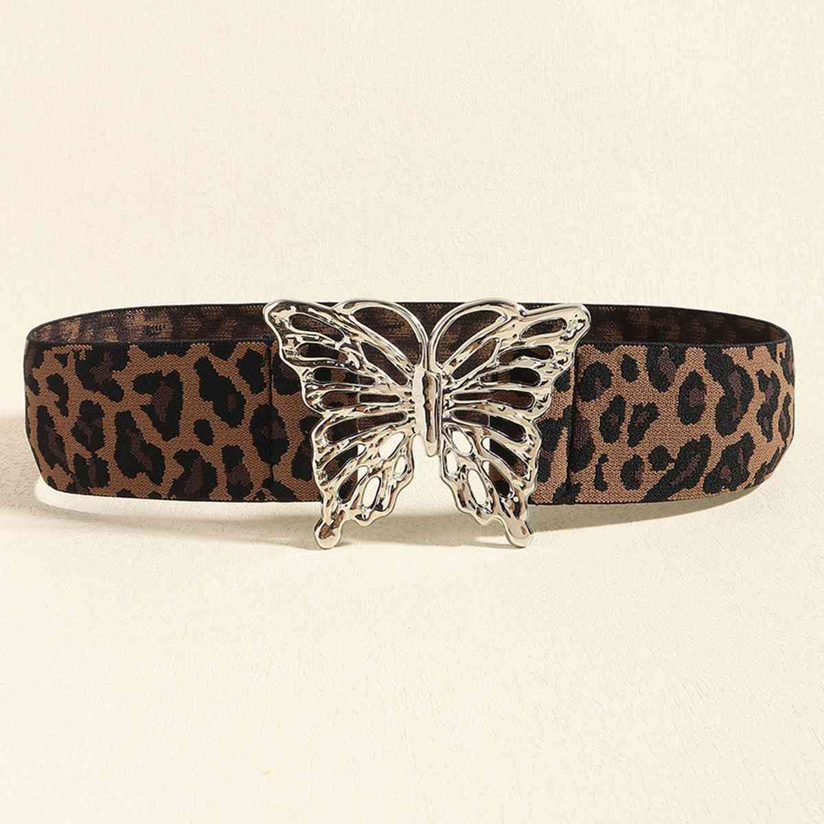 Butterfly Alloy Buckle Elastic Belt - Bella Blue Styles