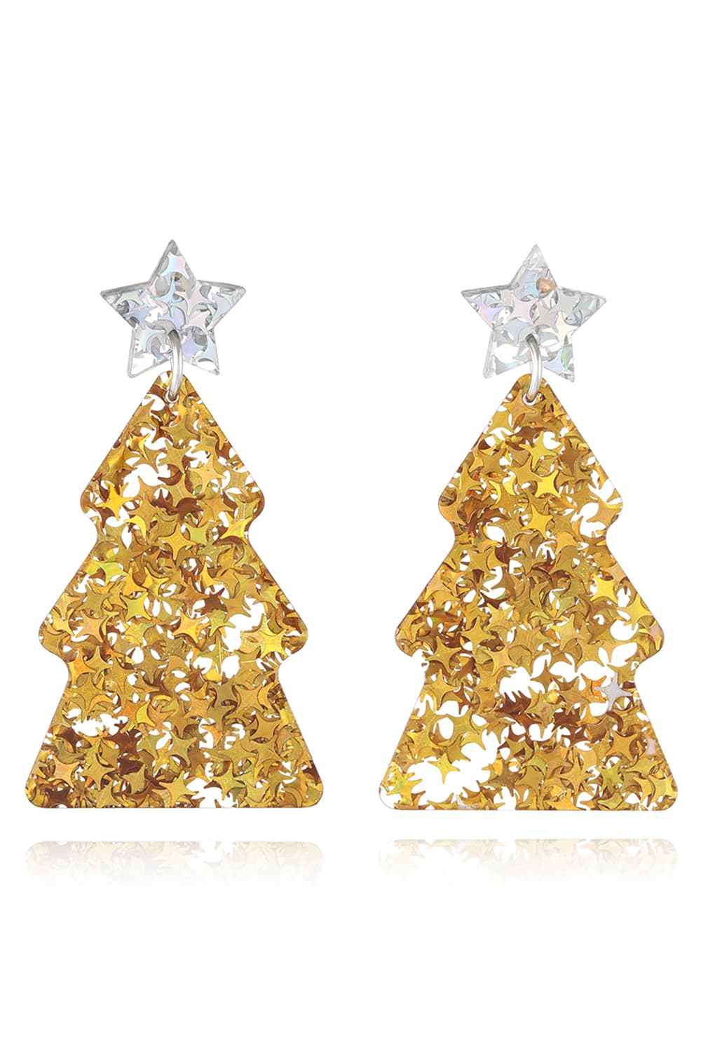 Christmas Tree Acrylic Earrings - Bella Blue Styles