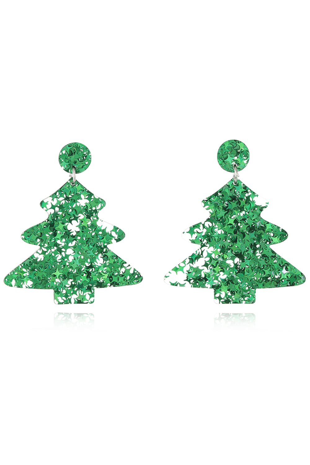 Christmas Tree Acrylic Earrings - Bella Blue Styles