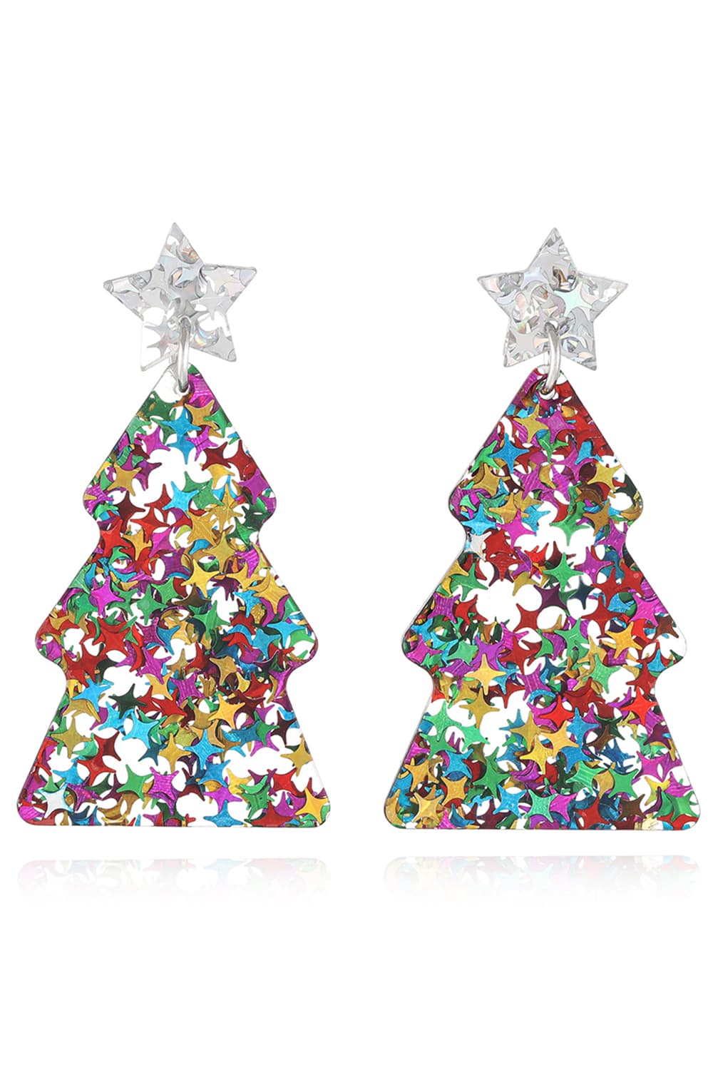 Christmas Tree Acrylic Earrings - Bella Blue Styles