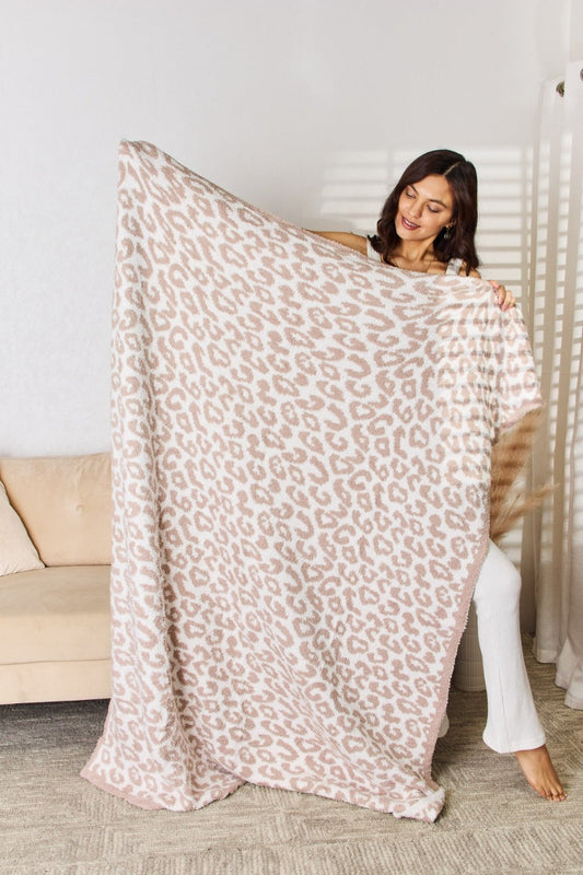 Cuddley Leopard Decorative Throw Blanket - Bella Blue Styles