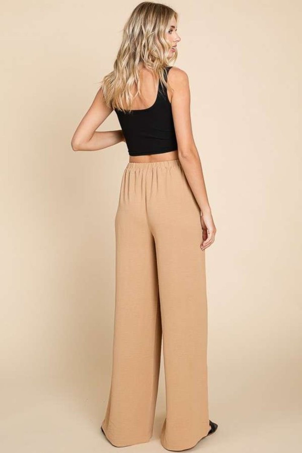 Culture Code Full Size High Waist Wide Leg Cargo Pants - Bella Blue Styles