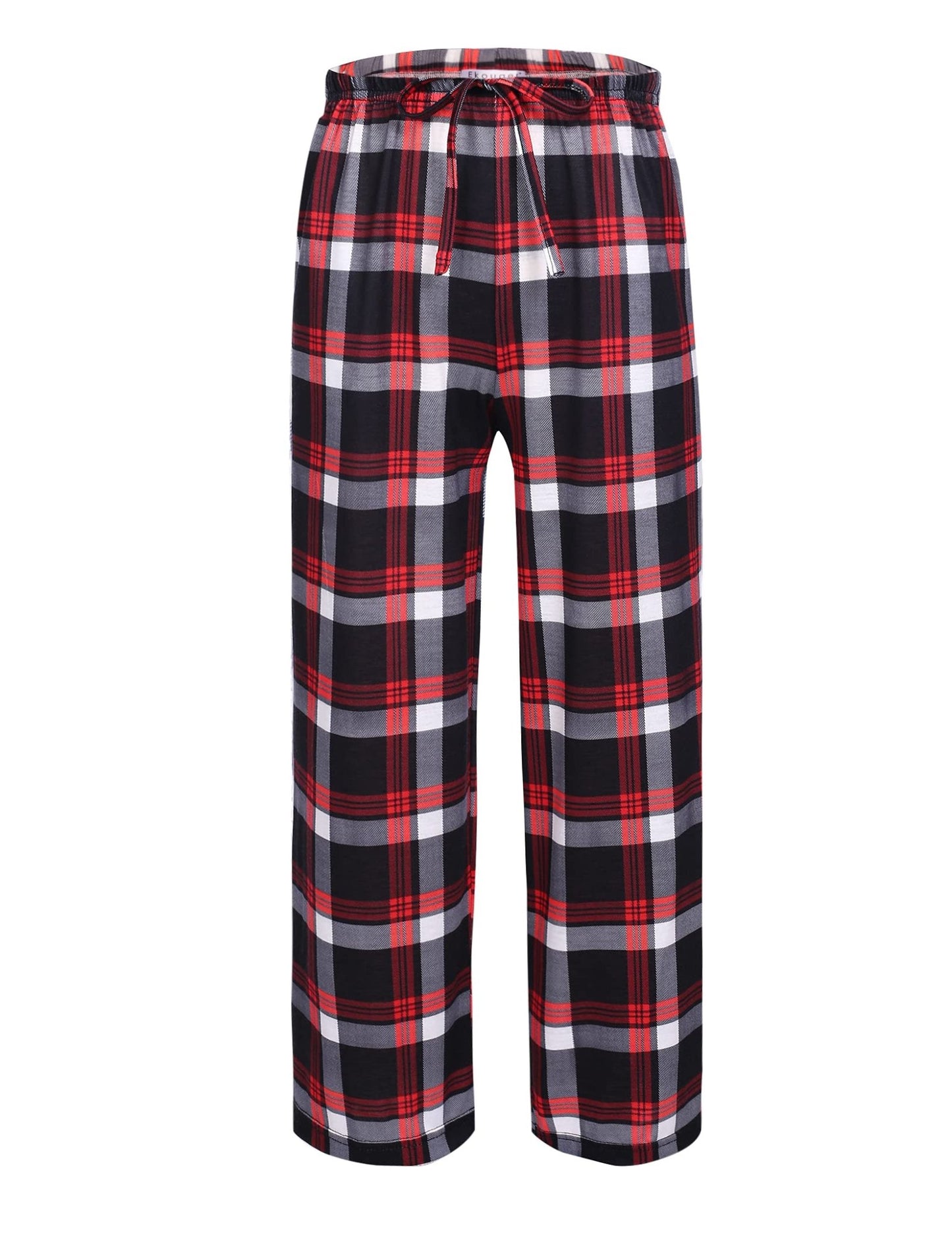 Ekouaer Boys Pajama Pants Long Sleep Pants Soft Elastic Waist Pajama Bottoms Plaid Lounge Pants with 2 Pockets - Bella Blue Styles