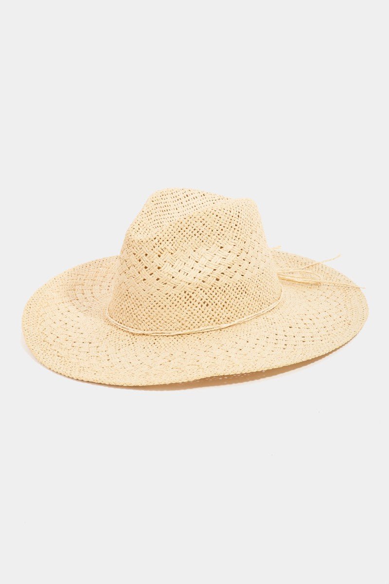 Fame Straw Braided Sun Hat - Bella Blue Styles