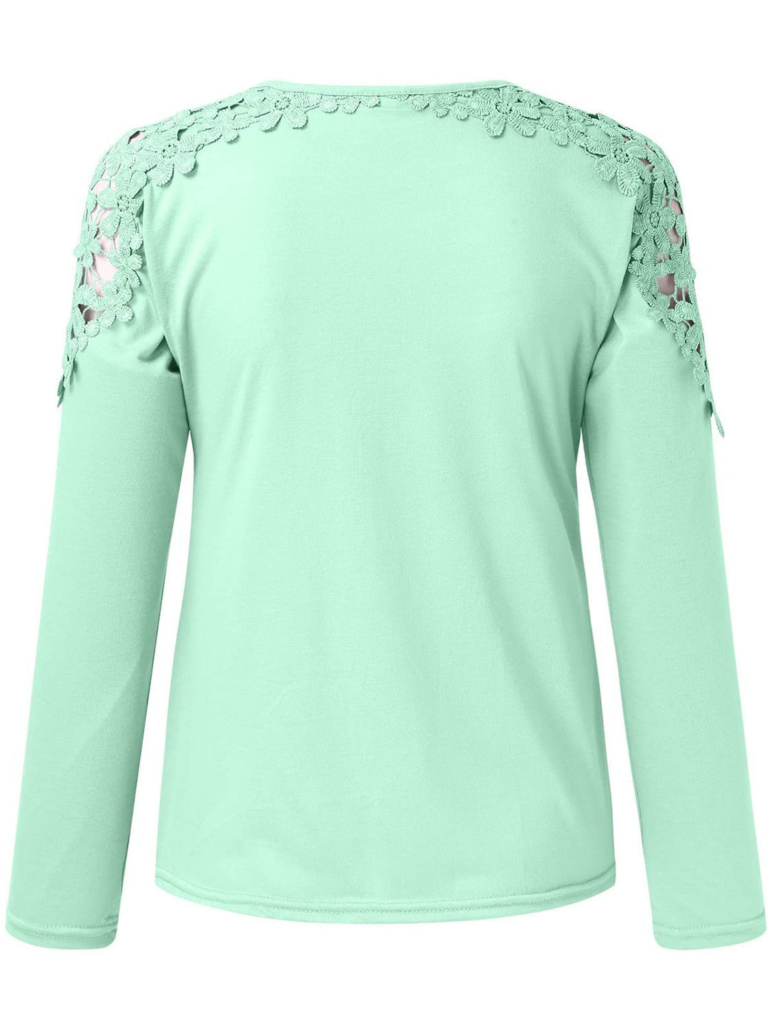 Full Size Cutout Round Neck Long Sleeve T-Shirt - Bella Blue Styles