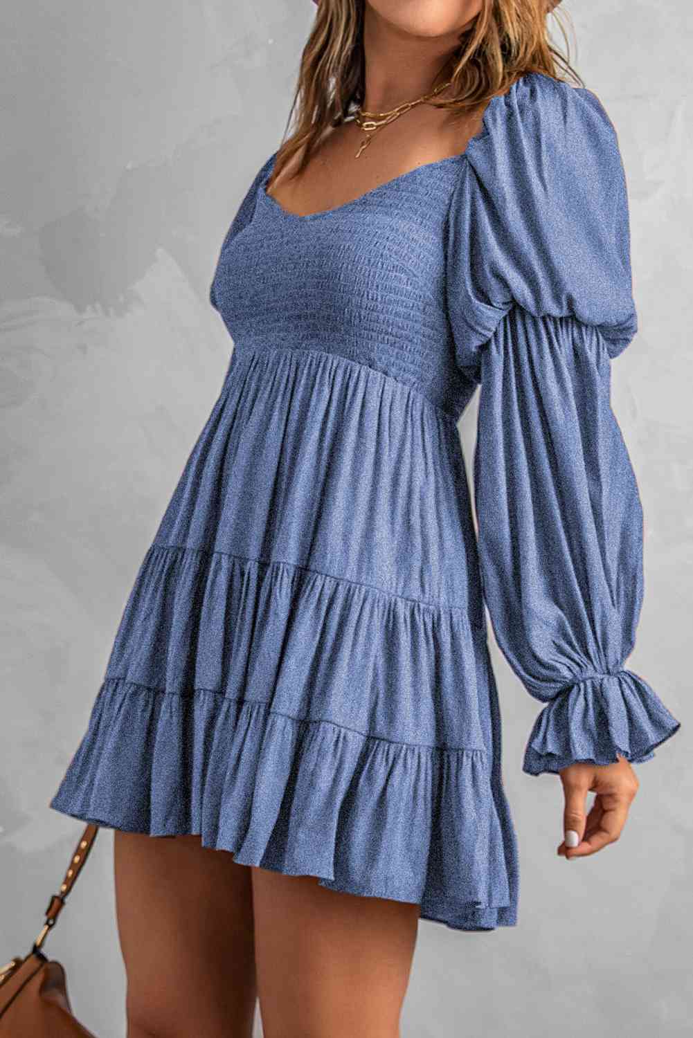 Giddy-up Off-Shoulder Mini Dress - Bella Blue Styles