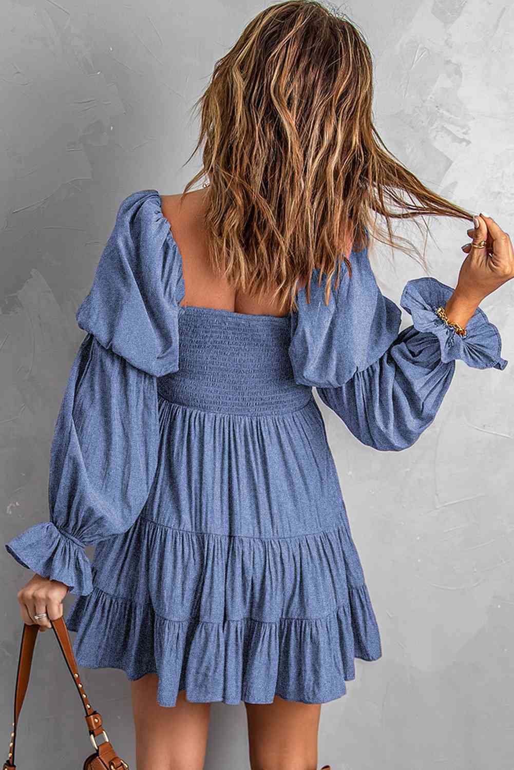 Giddy-up Off-Shoulder Mini Dress - Bella Blue Styles