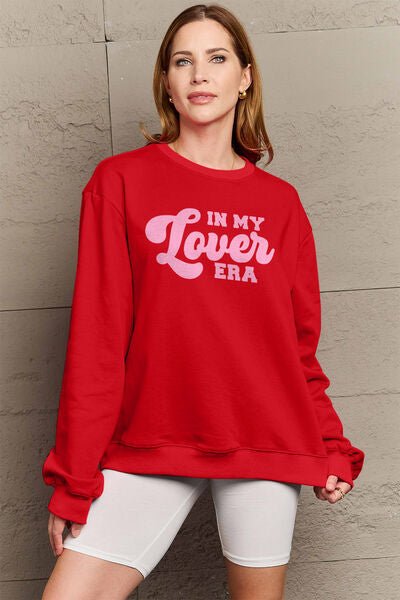 IN MY LOVER ERA Round Neck Sweatshirt - Bella Blue Styles