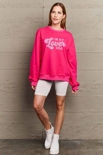 IN MY LOVER ERA Round Neck Sweatshirt - Bella Blue Styles