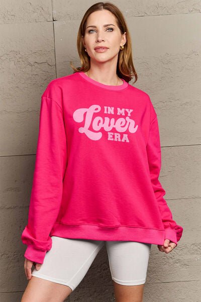 IN MY LOVER ERA Round Neck Sweatshirt - Bella Blue Styles