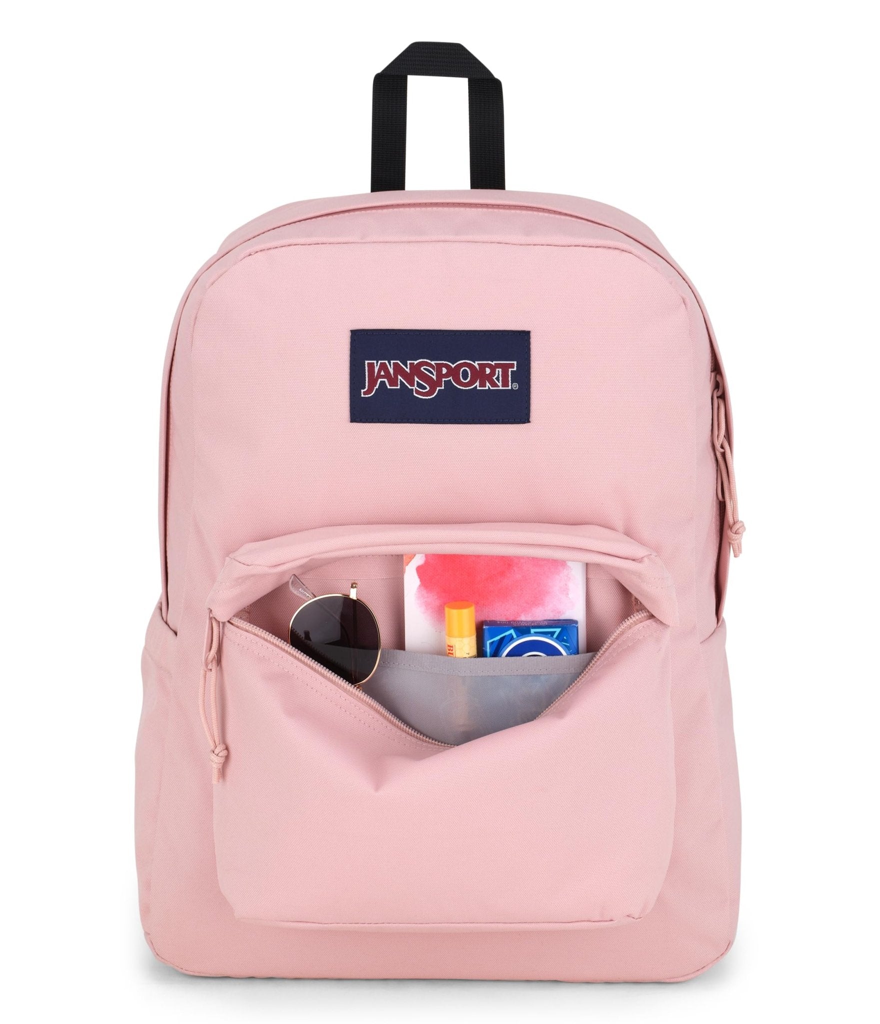 JanSport SuperBreak Backpack - Durable, Lightweight Premium Backpack - Misty Rose - Bella Blue Styles