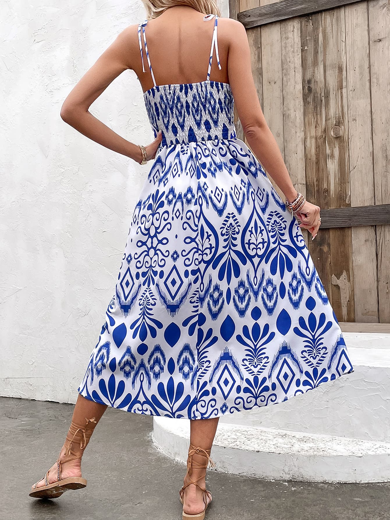 Jena Sweetheart Midi Dress - Bella Blue Styles