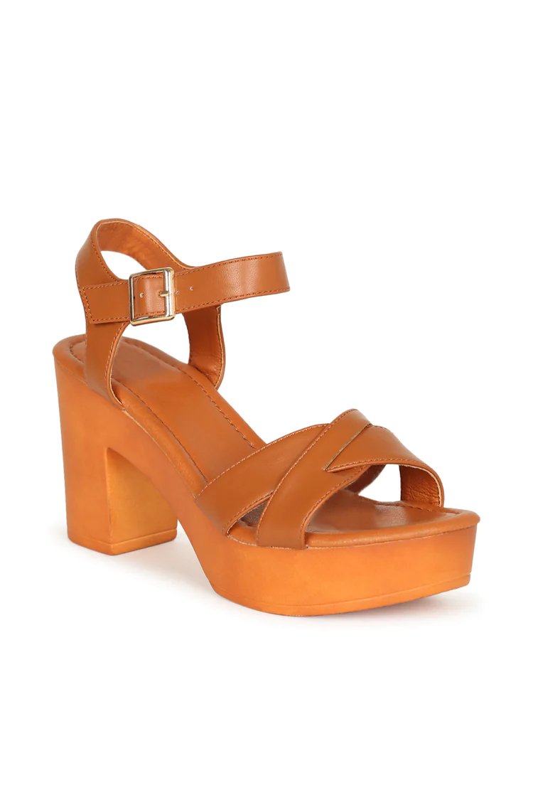 Live Intentionally Block Heeled Sandals - Bella Blue Styles