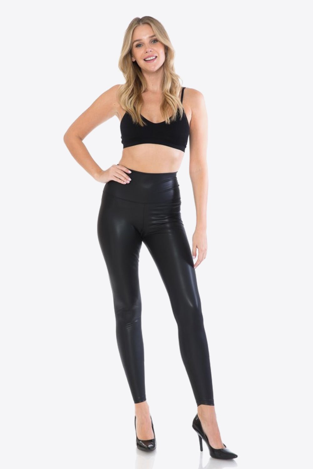 Look At Me PU Leather Leggings - Bella Blue Styles