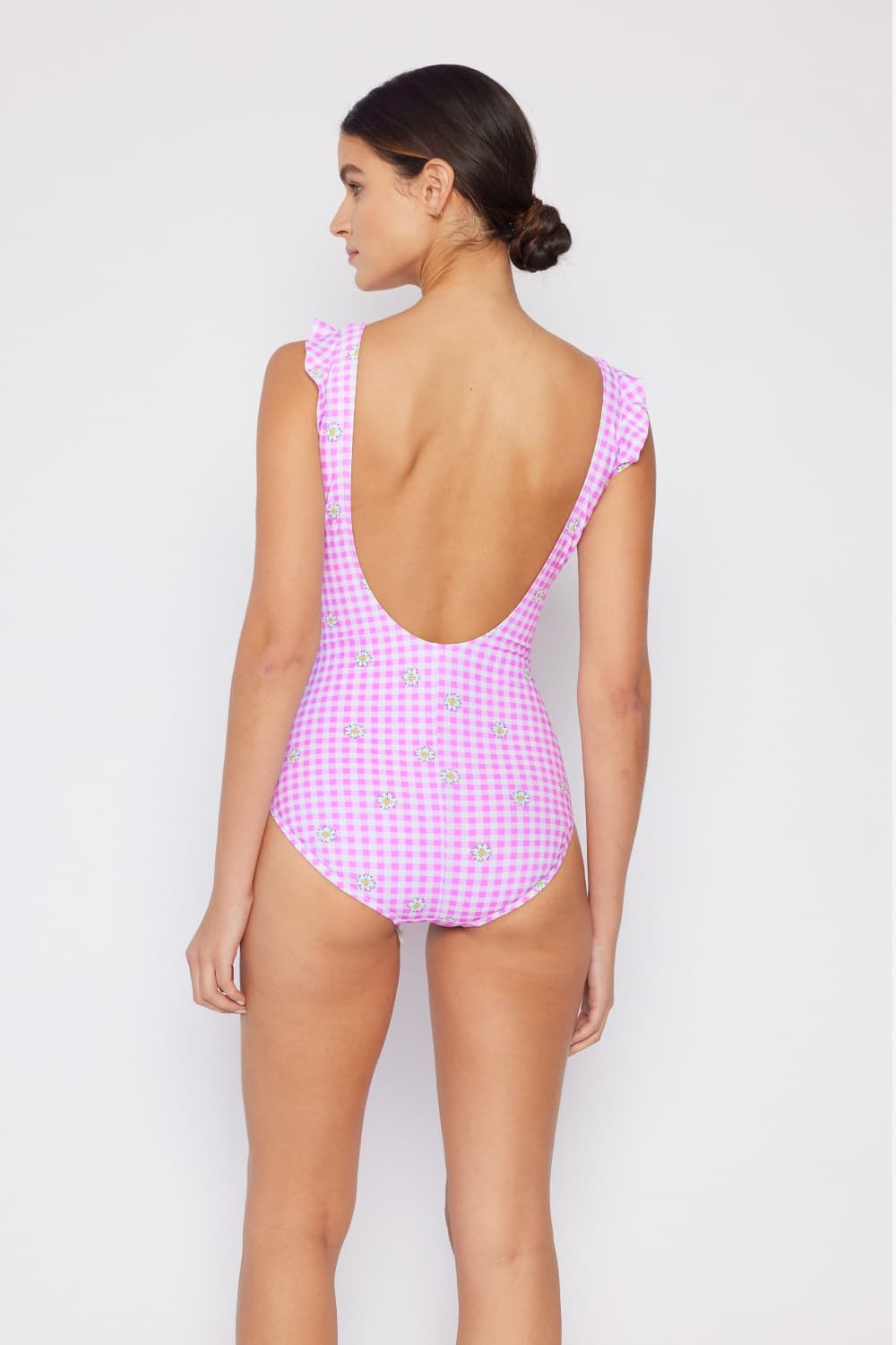 Marina West Swim Full Size Float On Ruffle Faux Wrap One-Piece in Carnation Pink - Bella Blue Styles