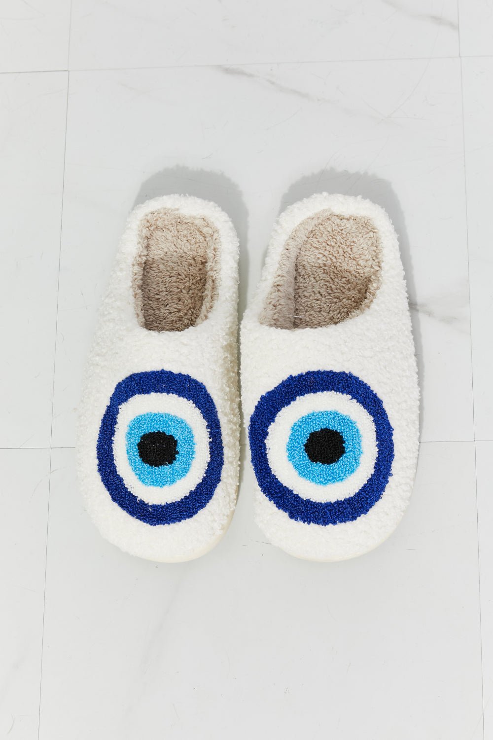 MMShoes Eye Plush Slipper - Bella Blue Styles