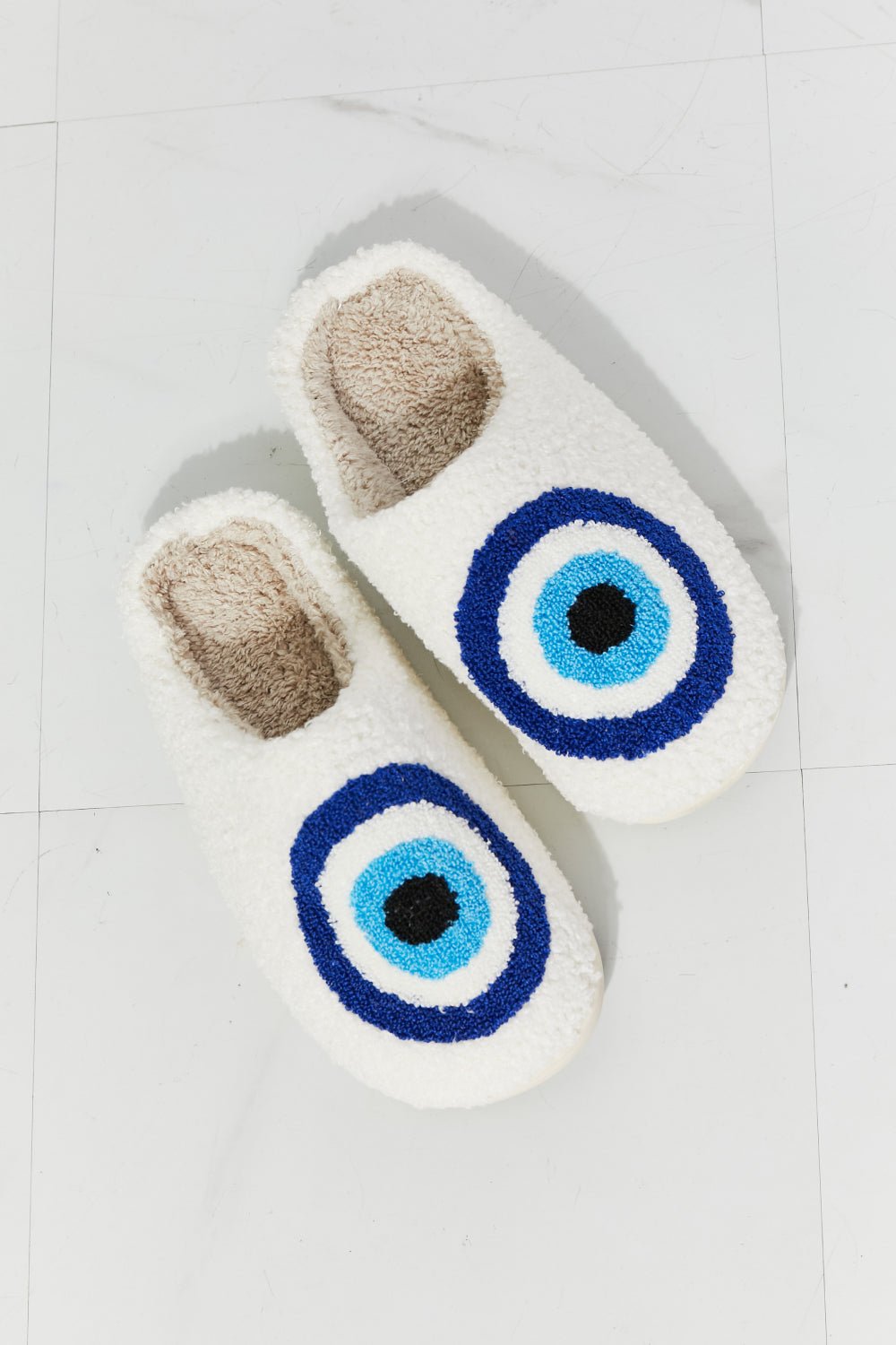 MMShoes Eye Plush Slipper - Bella Blue Styles