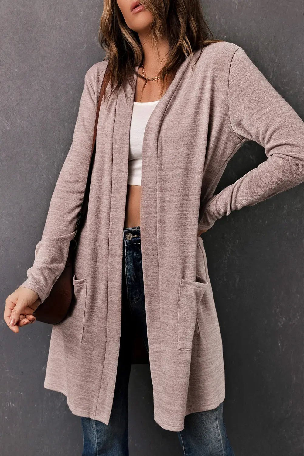 Open For Business Pocketed Cardigan - Bella Blue Styles