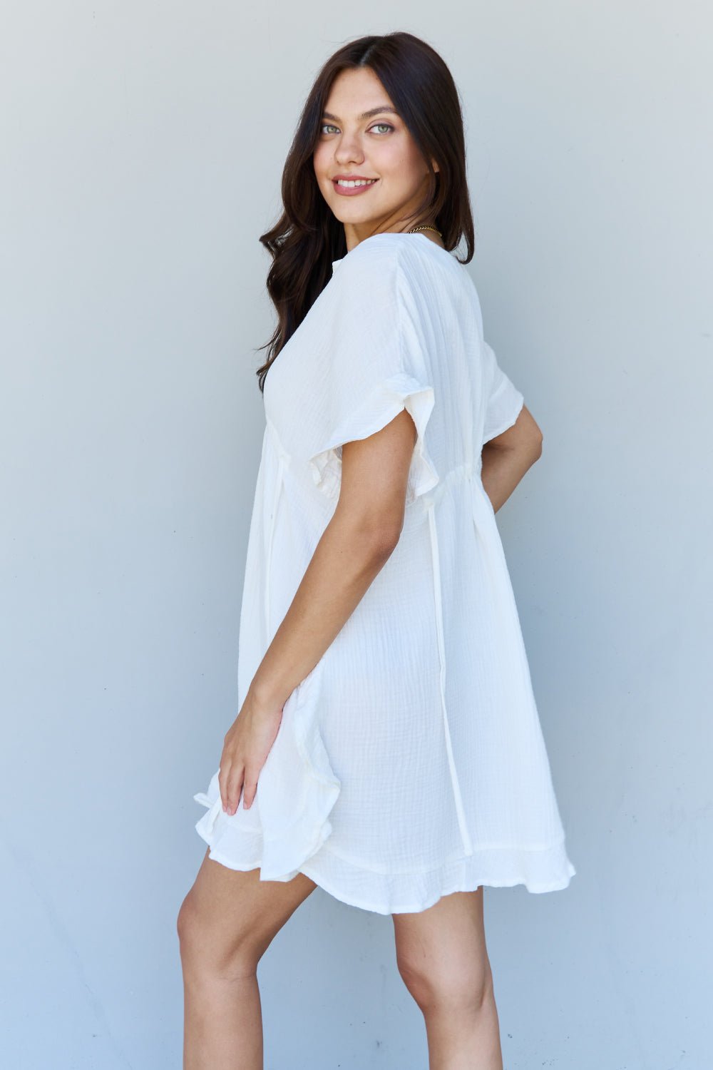 Out Of Time Mini Hem Dress - Bella Blue Styles