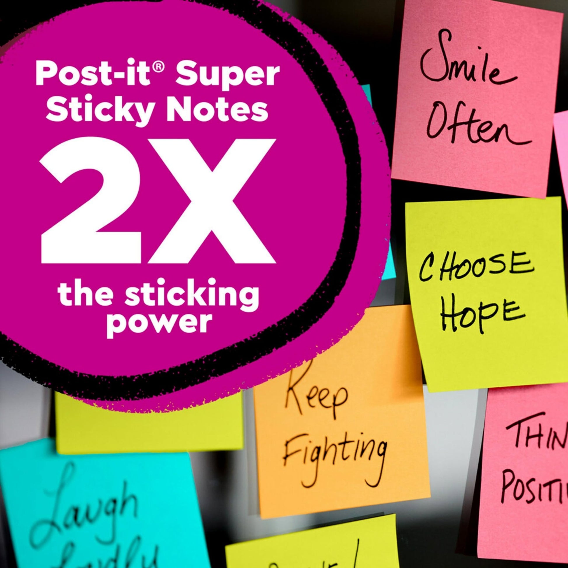 Post - it Super Sticky Lined Notes, 5 Sticky Note Pads, 4x6 in, 2X the Sticking Power, Back to School Supplies for Students, Sticky Notes for Textbooks, Notebooks, Walls and Vertical Surfaces - Bella Blue Styles