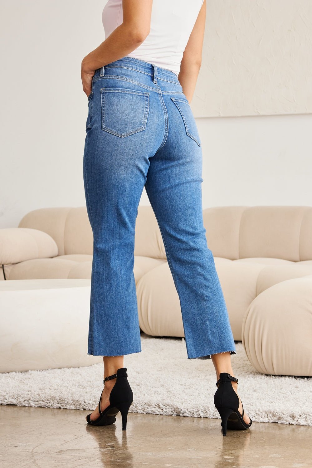 RFM Mini Mia Full Size Tummy Control High Waist Jeans - Bella Blue Styles