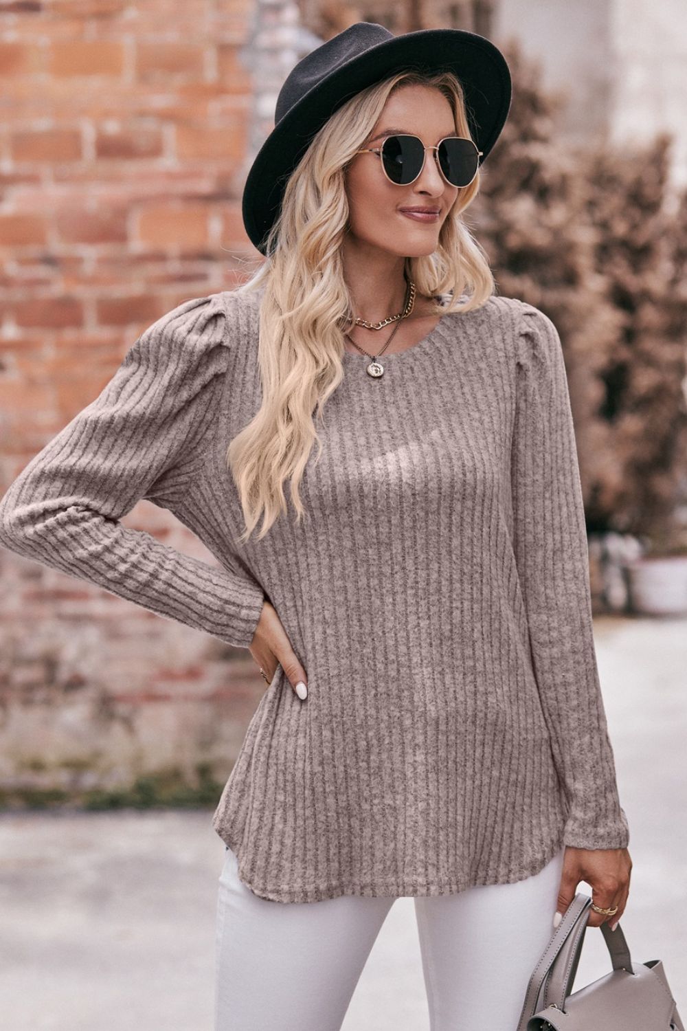 'Round The Bend Ribbed Sweater - Bella Blue Styles