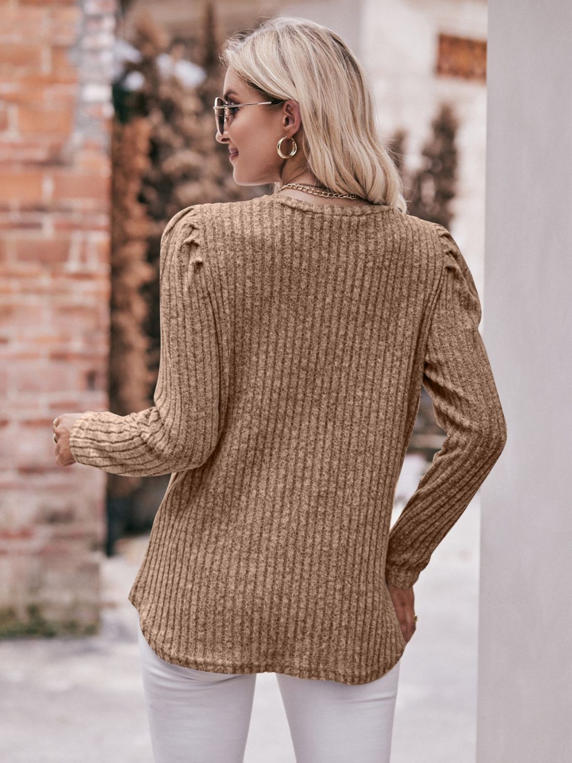 'Round The Bend Ribbed Sweater - Bella Blue Styles