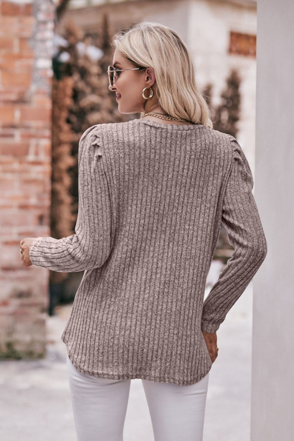 'Round The Bend Ribbed Sweater - Bella Blue Styles