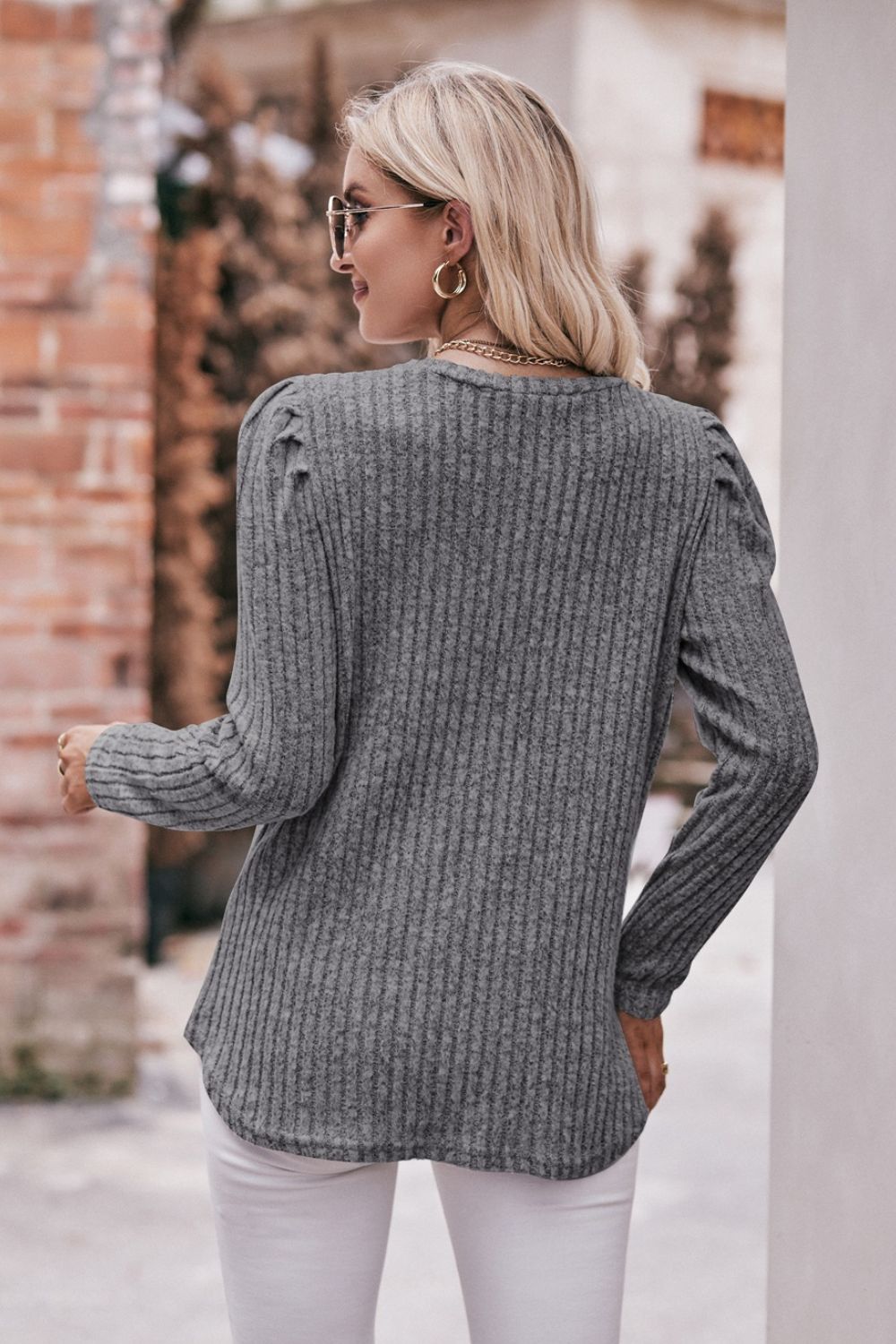 'Round The Bend Ribbed Sweater - Bella Blue Styles