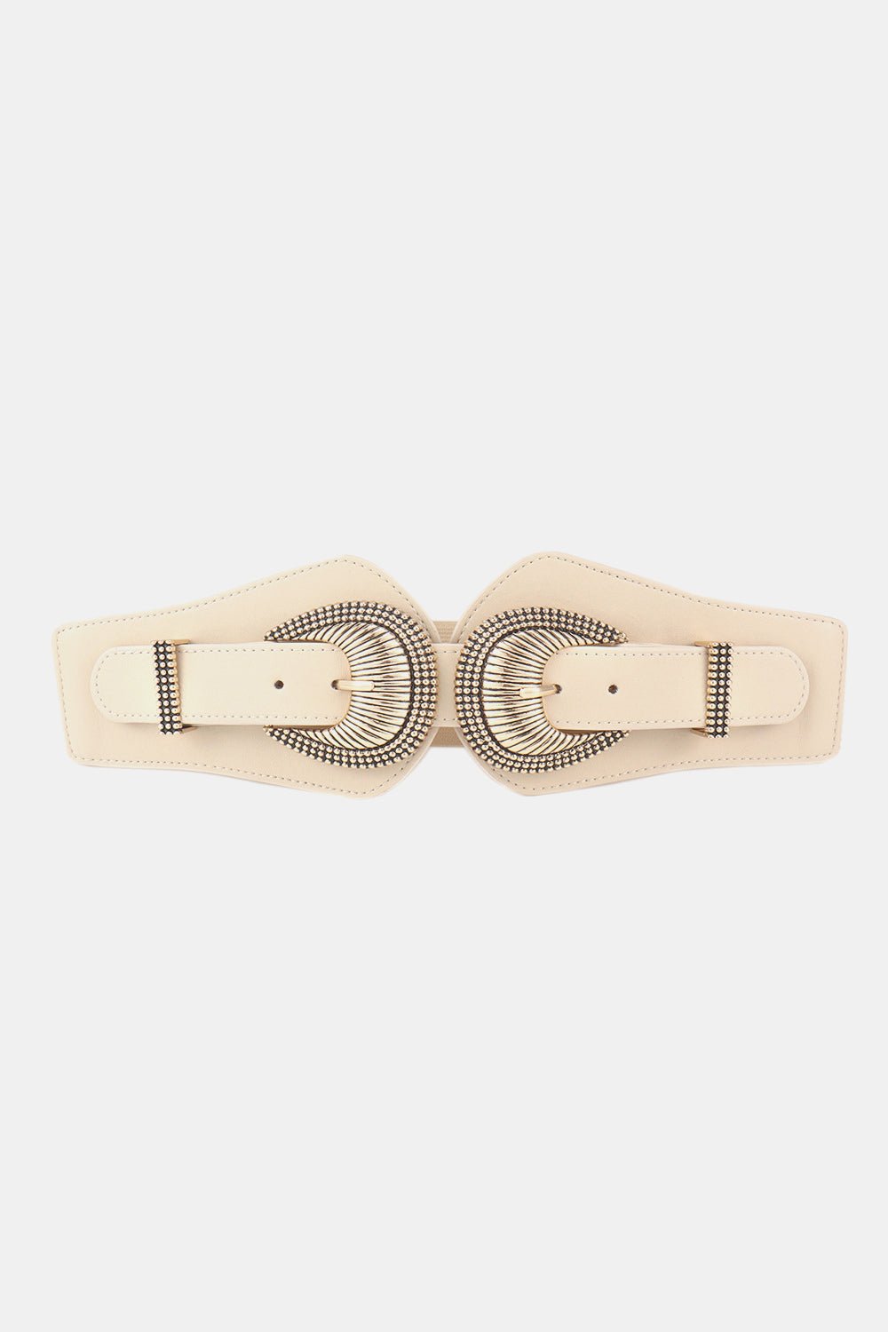 Shell Double Buckle Elastic Wide Belt - Bella Blue Styles