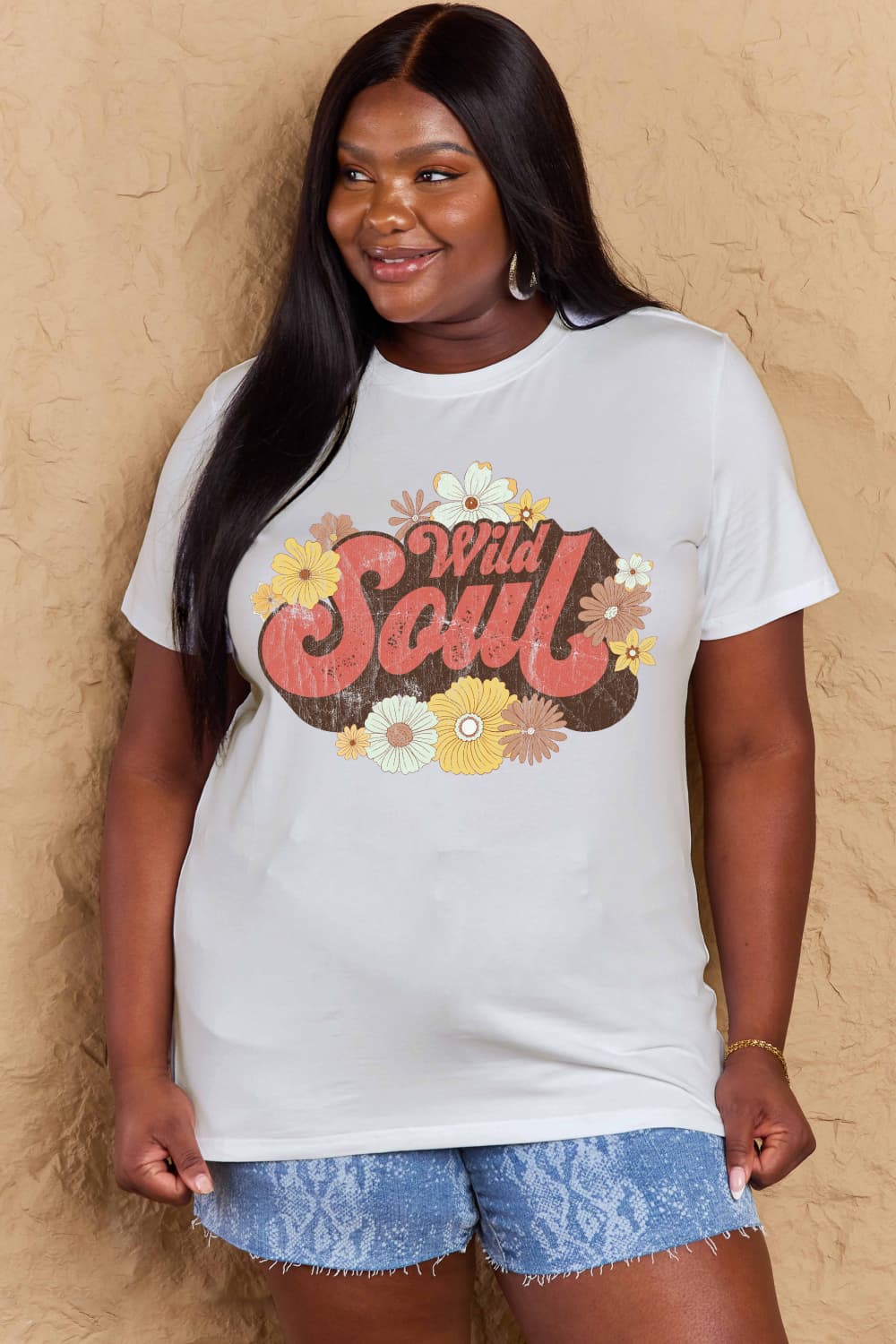 Simply Love Full Size WILD SOUL Graphic Cotton T-Shirt - Bella Blue Styles