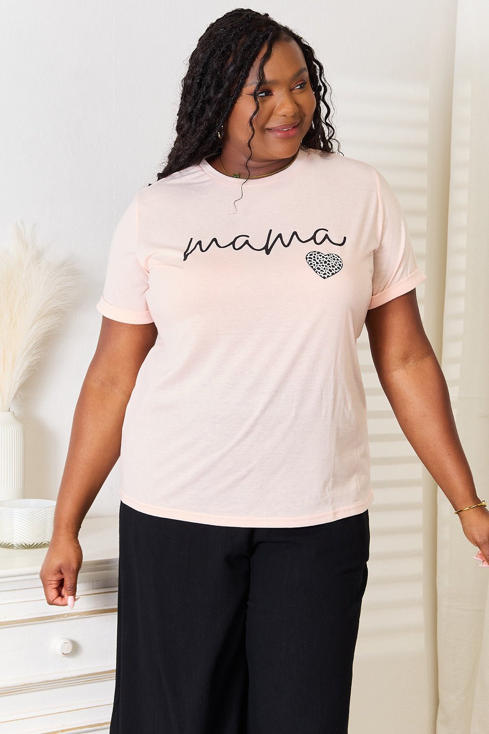 Simply Love MAMA Heart Graphic T-Shirt - Bella Blue Styles