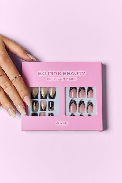 SO PINK BEAUTY Betty Press On Nails 2 Packs - Bella Blue Styles