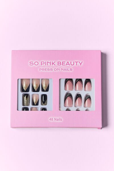 SO PINK BEAUTY Betty Press On Nails 2 Packs - Bella Blue Styles