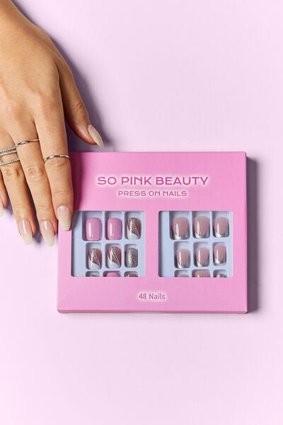 SO PINK BEAUTY Betty Press On Nails 2 Packs - Bella Blue Styles