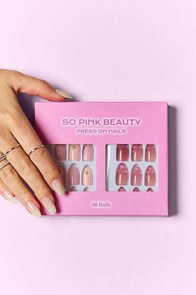 SO PINK BEAUTY Cheryl Press On Nails 2 Packs - Bella Blue Styles