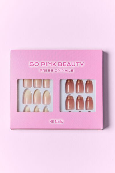 SO PINK BEAUTY Cheryl Press On Nails 2 Packs - Bella Blue Styles