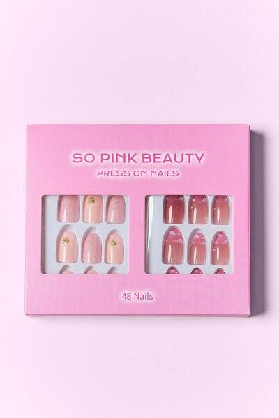 SO PINK BEAUTY Cheryl Press On Nails 2 Packs - Bella Blue Styles