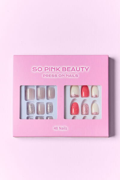 SO PINK BEAUTY Cheryl Press On Nails 2 Packs - Bella Blue Styles