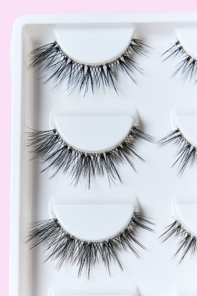 SO PINK BEAUTY Faux Mink Eyelashes 5 Pairs - Bella Blue Styles