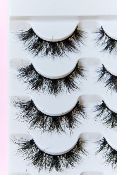 SO PINK BEAUTY Mink Eyelashes 5 Pairs - Bella Blue Styles