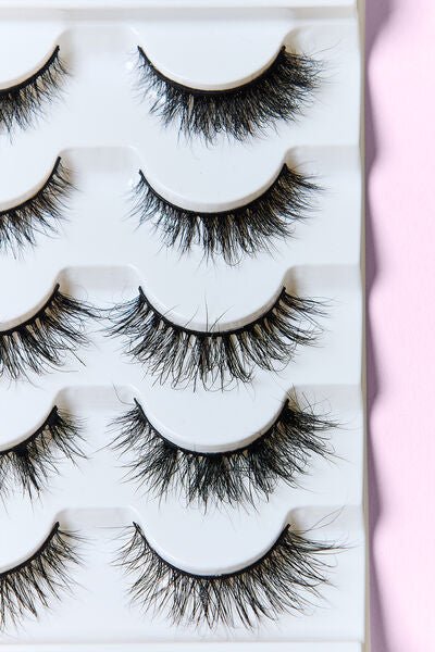 SO PINK BEAUTY Mink Eyelashes Variety Pack 5 Pairs - Bella Blue Styles