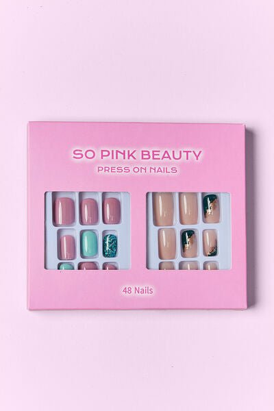 SO PINK BEAUTY Polly Press On Nails 2 Packs - Bella Blue Styles