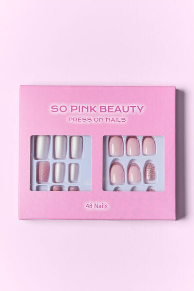 SO PINK BEAUTY Polly Press On Nails 2 Packs - Bella Blue Styles