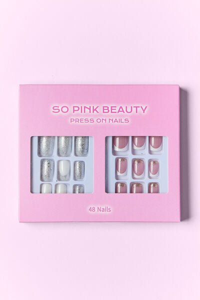 SO PINK BEAUTY Polly Press On Nails 2 Packs - Bella Blue Styles