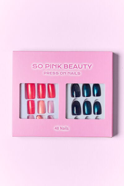 SO PINK BEAUTY Polly Press On Nails 2 Packs - Bella Blue Styles